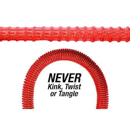 Emsco Group 100 ft L Lightweight Hose W/ Spray Nozzle, PolyethyleneÂ  Tube, Red 1545-100-1